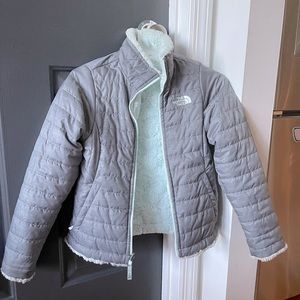 Girls size 7/8 reversible North Face jacket
